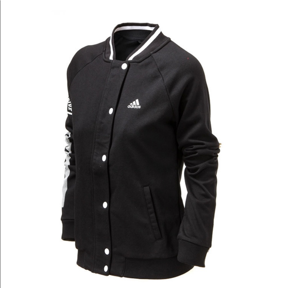 Women Adidas Black White Jacket